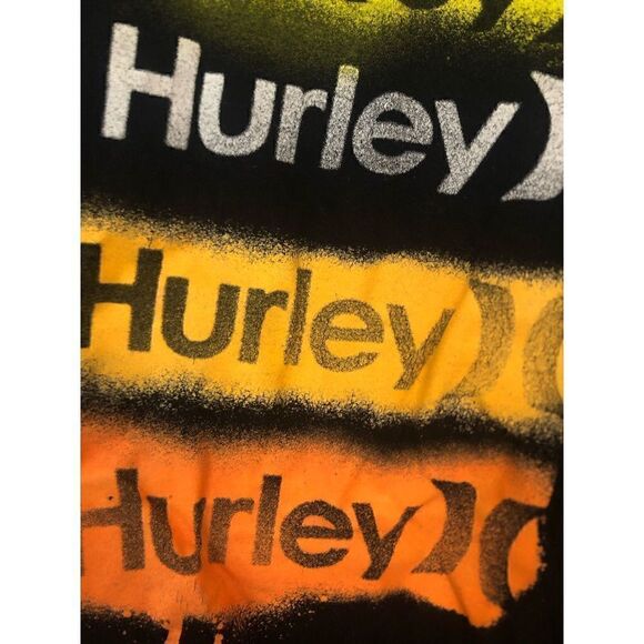 5/$15 SALE Hurley Logo Graphic Black Tee Big Kids 13-15 Years - Picture 4 of 13